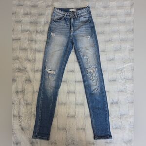 KanCan Distressed Highrise Skinny Jeans